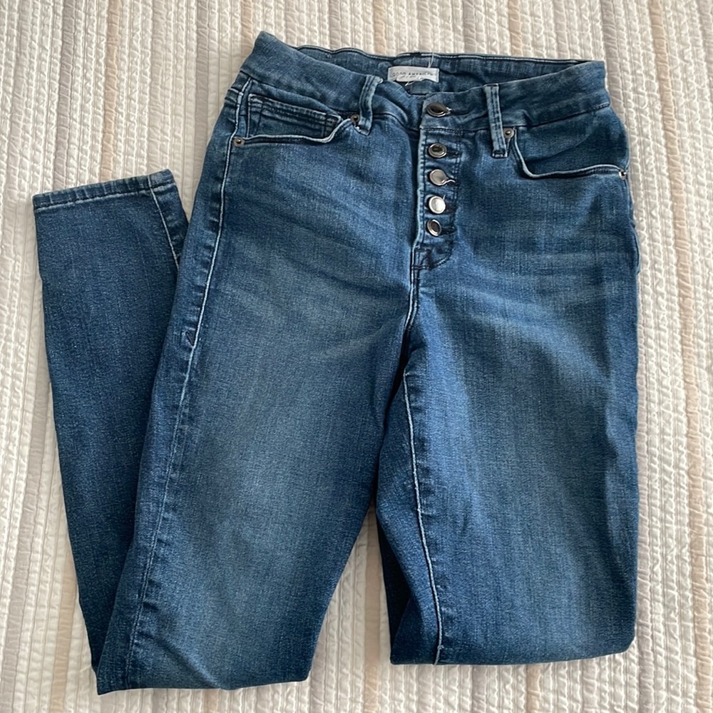 Gently used good American jeans